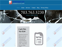 Tablet Screenshot of americanscreenandglass.com